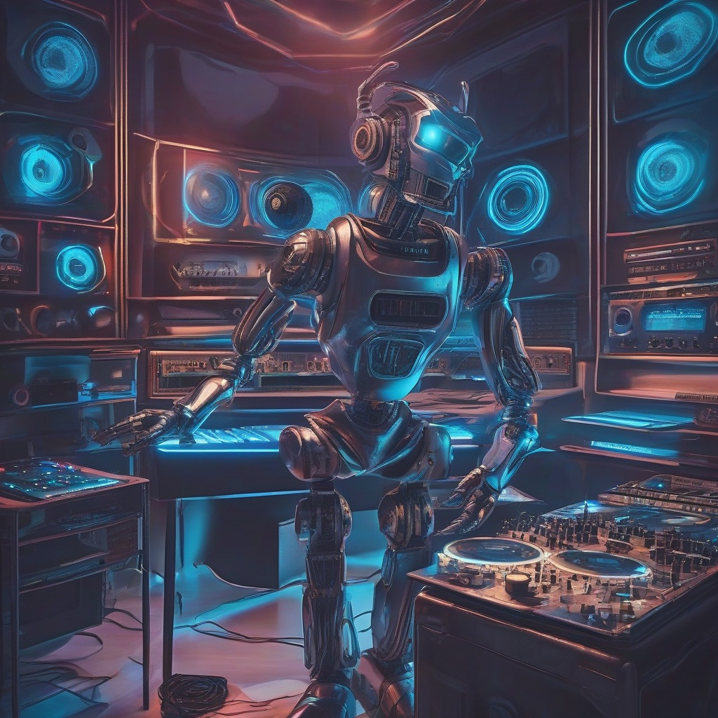 AI机器人DJ运营复古电台工作室